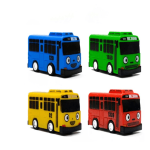 Bus Kids Toys Mini Pull Back Car Korean Anime Model Bus Toy Play Vehicles Educational Toys for Children Boys Gifts