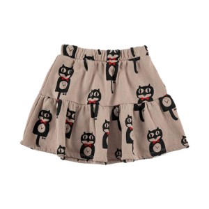 EnkeliBB Children Girls Autumn Skirt Cartoon Moon pattern BC Baby Girl Clothes Bottoms High Waist Cosy Toddler Designer Skirts