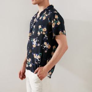 Men's Regular Fit apas collar short sleeve shirt TMNSS20GO0447