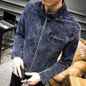 Spring and Autumn New Men's Retro Denim Jacket Youth Casual Jacket Fashion Men Clothing Streetwear Men's Tops Slim Coat