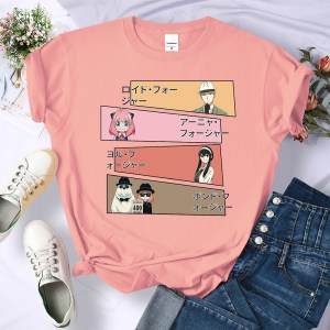 Spy X Family Art Anya - Kawaii Female T Shirts Street Hip Hop Short Sleeve Breathable Casual Tops Fashion Cool T-Shirt Women