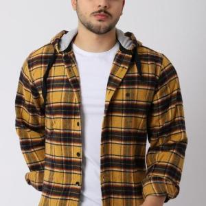 Style combination swimsuit hooded square plaid winter lumberjack shirt 5346