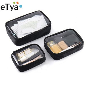 Waterproof Transparent Cosmetic Bag Women Make Up Case Travel Zipper Clear Makeup Beauty Wash Organizer Bath Toiletry Bags Kit