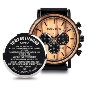 Free Engraving BOBO BIRD Personalized Men Watch Top Wooden Timepieces Custom Watches Best Gift for Man Dad Husband Boyfriend