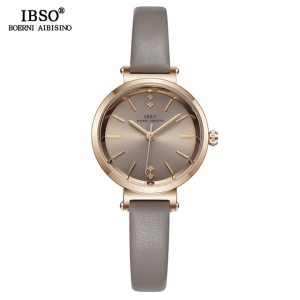 IBSO 8 MM Ultra-Thin Wrist Women Watches Luxury Female Clock Fashion Montre Femme Ladies Quartz Watch Relogio Feminino