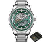 OCHSTIN Classic Mens Watches Retro Men Mechanical Wristwatches Waterproof Sports Skeleton Luxury Brand Watch Military Clock