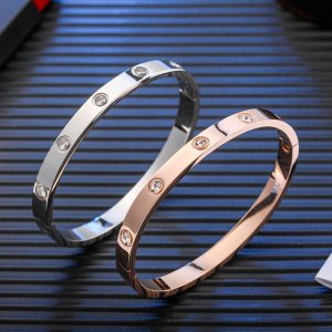 Rose gold Couple bracelet Titanium steel valentine's Day bracelet for men and women