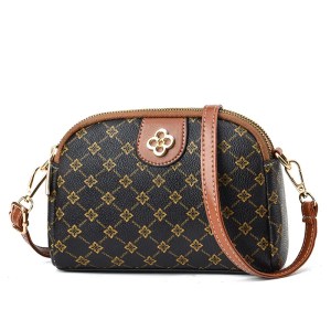 Middle Aged Mom Crossbody Bag New Women's Phone Bag Versatile for Middle and Elderly Buying Menu Shoulder Soft Leather Handbag